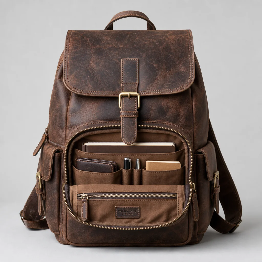 Luxury Leather Backpack